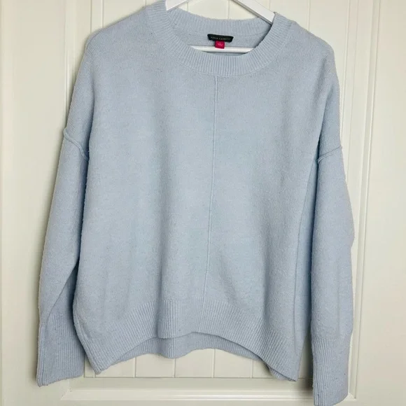 Vince Camuto baby blue cozy aesthetic polyester blend Crewneck sweater Large - Picture 2 of 6